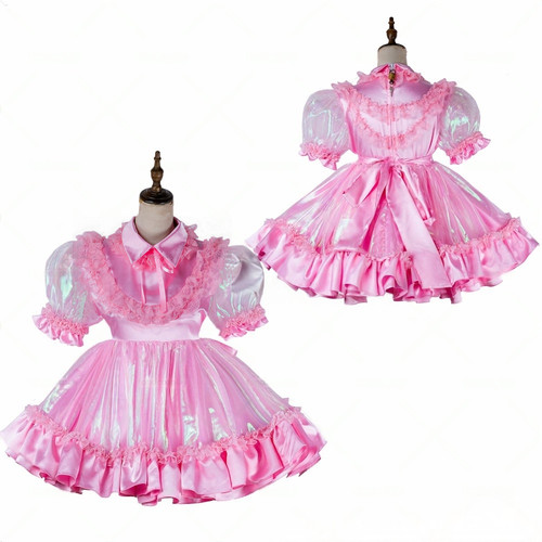 Girl maid sissy lockable pink - girl,