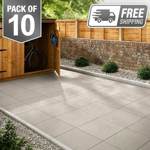 Concrete garden paving slabs - concrete,