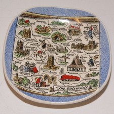 Britannia Designs 12.5cm Pin Dish - The Cotswolds - Dartmouth Pottery Vintage