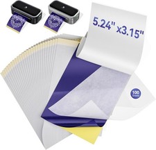 100PC Tattoo Transfer Paper Tatoo Stencil Paper 3.15" x 5.24" for Phomemo TP31