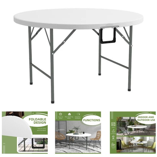 New 4ft round folding - new!,