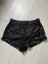 Miss Pap black sequin hot pant