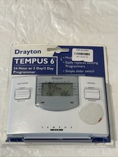 Drayton Tempus 6 - 24hr / 5/2 Day - Twin Channel Central Heating & HW Programmer