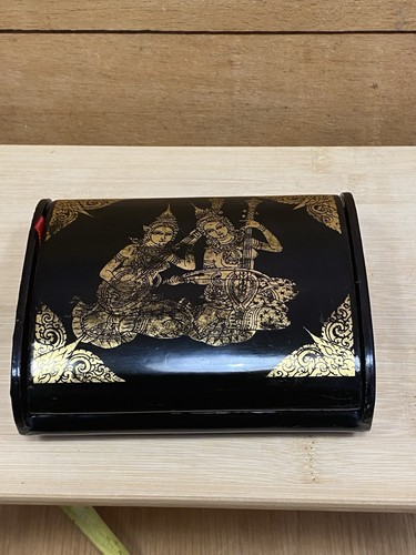 Vintage thai black lacquer - black,