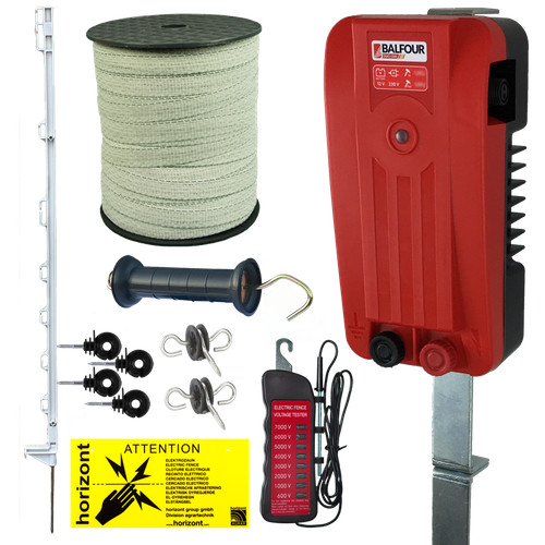 White electric fence strip - electric,