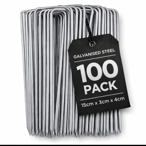 100x galvanised pins weed - 100x,