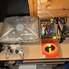 Microsoft Original Xbox Crystal Limited Edition + Controller + 2 Games