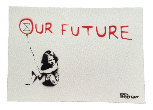 Mrs banksy our future signed - banksy,