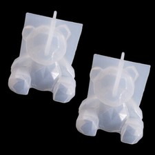 2PC 3D Teddy Bear Silicone