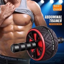Pro Abs Roller Exercise Wheel Abdominal Core Strength Workout Muscle Cruncher