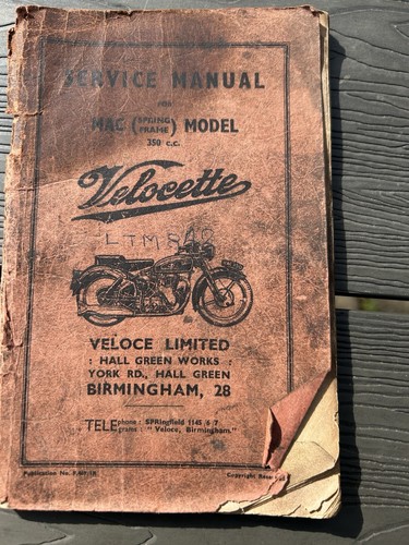 1954 velocette 350cc - 1954, mac