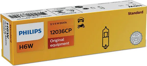 Light bulb h6w 12036cp philips - light,