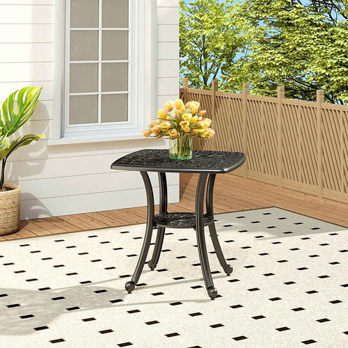 Cast aluminium garden table - garden,