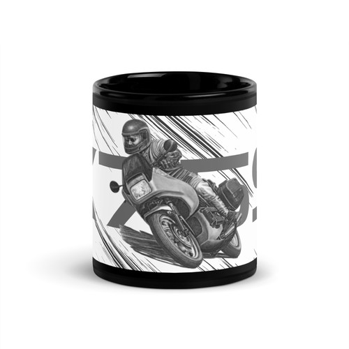 Bmw k75s black glossy mug - k75s,