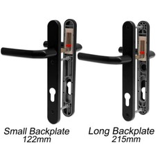 UPVC Door Handle Hoppe Birmingham Sprung 92mm PZ Double Glazing Pair Set PVC