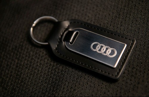 Audi leather keyring - audi,