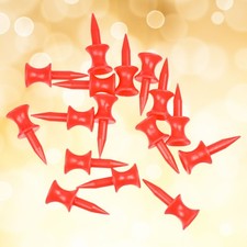  50 Pcs Professional Tee System Golf Tees Practice Double-Deck Ball 30mm