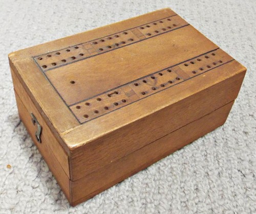Antique cribbage board c1896 - cribbage,