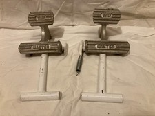 Yaw Master Aircraft Rudder / Toe Brake Pedals, pair, used, white & silver