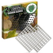 Drain Cover Guard Heavy Duty Grate Leaf Square Outdoor Plate Protector 6" 15cm