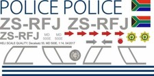 Decal 55 MD 500E Police South Africa ZS-RFJ