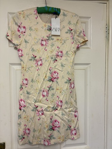 Zara multi colour floral shift - zara,