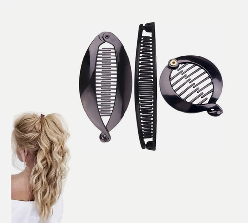 3pcs banana hair clips - 3pcs,