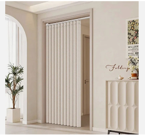 Pvc folding door oak effect - pvc,