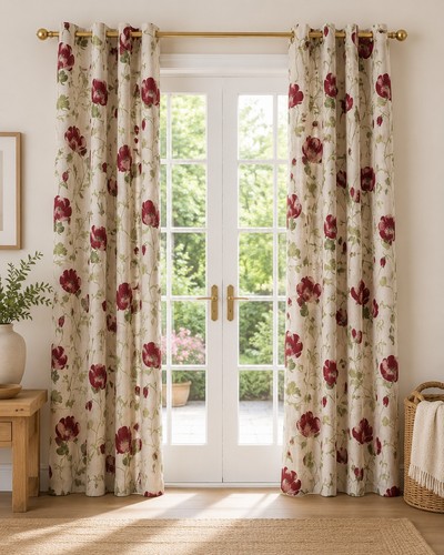 Dunelm serafina rouge poppy - serafina,