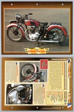 Motobecane Super Culasse - 1938 - Vintage - Atlas Motorbike Fact File Card