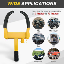 Wheel Clamp Heavy Duty Anti Theft Lock Caravan Trailer Security Car Van + 2 Keys