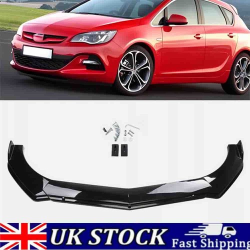 Gloss black front bumper - bumper, lip