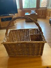 Vintage Wicker Wine And Picnic