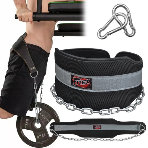 Dip belt with chain weight - dip,