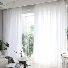 Pair voile curtains - panels),
