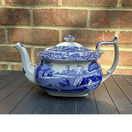 Spode blue white landscape - blue, &