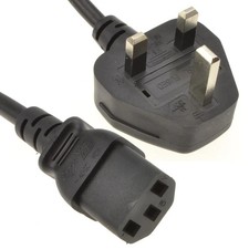 0.5M-10M Power Cord UK Plug to