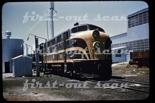 R DUPLICATE SLIDE - Toledo Peoria & Western TP&W 100 F-3 Group View 1954