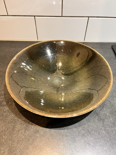 Poole pottery large olive - poole,