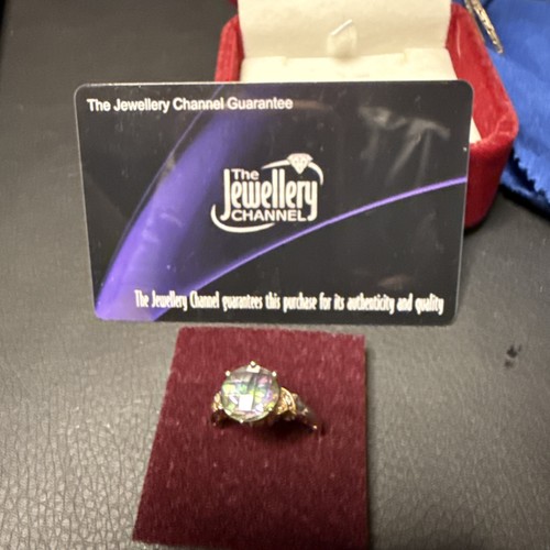 9ct gold mystic topaz and - mystic,
