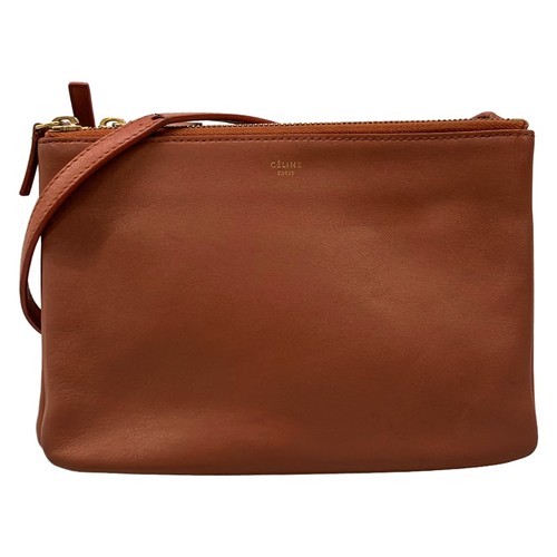 Celine trio brown leather - brown,