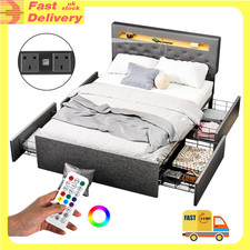 Double Bed Frame LED