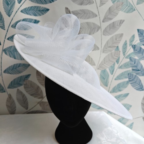 Pure white bow flower wide - white,