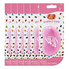 6 x Jelly Belly 3D Bean Sweets Scent Car Home Air Freshener Jewel Bubble Gum
