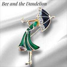 Enamel Lady With Crystal