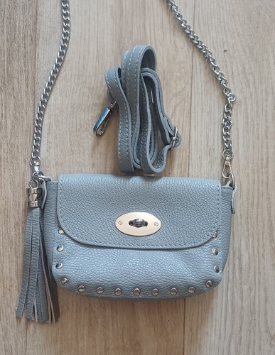 Borse pelle grey leather - in,
