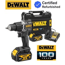Dewalt DCD100P2T Black 18v XR Brushless Compact Combi Hammer Drill 100 Year