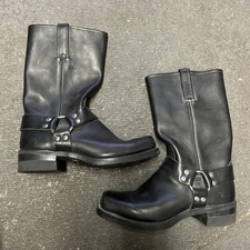Black Leather FRYE Pull On