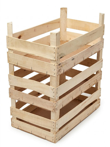 Wooden stackable crates - 3,