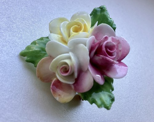 Vintage bone china flower - vintage,